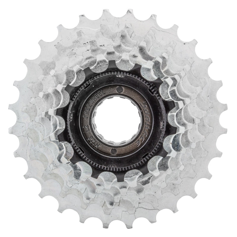 SunRace M2A 7-speed Freewheel - 14-28t Chrome/Black