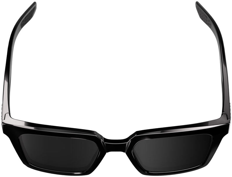 100% Erba Sunglasses - Polished Black/Black Mirror Lens