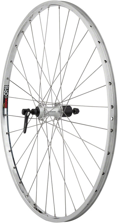 Quality Wheels CR-18 Rear Wheel - 27" QR x 130mm Rim Brake HG 10 Polished/Silver Clincher 32H