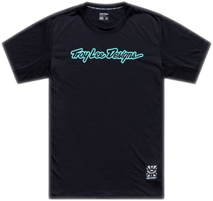 Skyline Ride SS Tee Signature Black / Real Teal