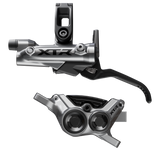 Shimano XTR M9220 Enduro Disc Brake Lever - Left/Front Post Mount 4-Piston Caliper SM-BH90-SBM Hose Finned Metal Pads Gray