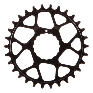 Works Components RF Cinch Chainring Teeth: 30 Speed: 11/12 BCD: Direct Mount Cinch Front 7075-T6 Aluminum Black