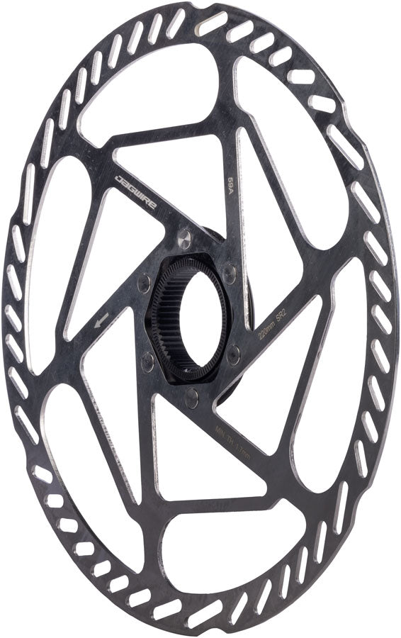 Jagwire Sport SR2 Disc Brake Rotor - 220mm Center Lock Includes Lockring 2.0mm Thickness