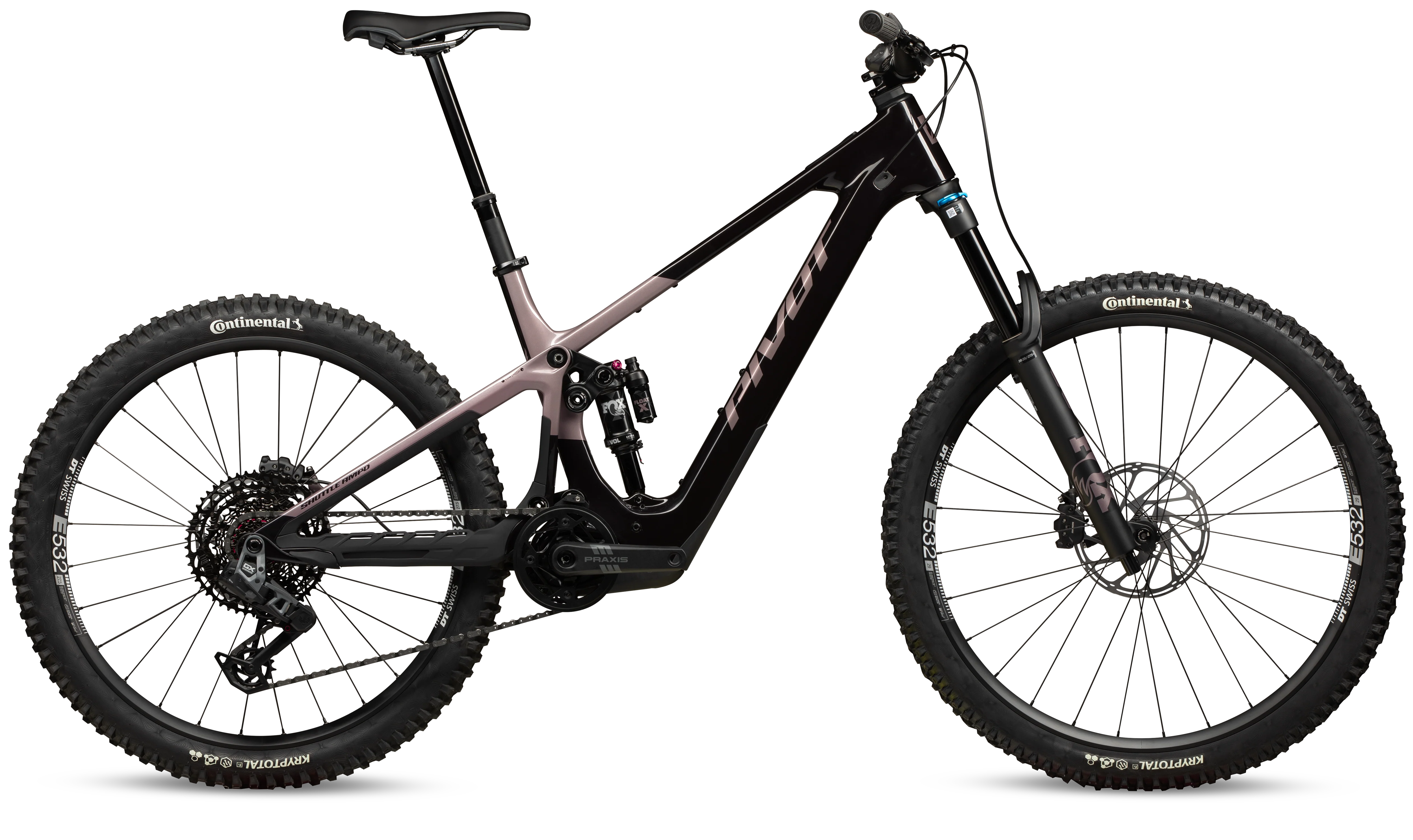 Pivot Shuttle AMP'd Complete Carbon 29" Mountain E-Bike - Ride GX Eagle Transmission