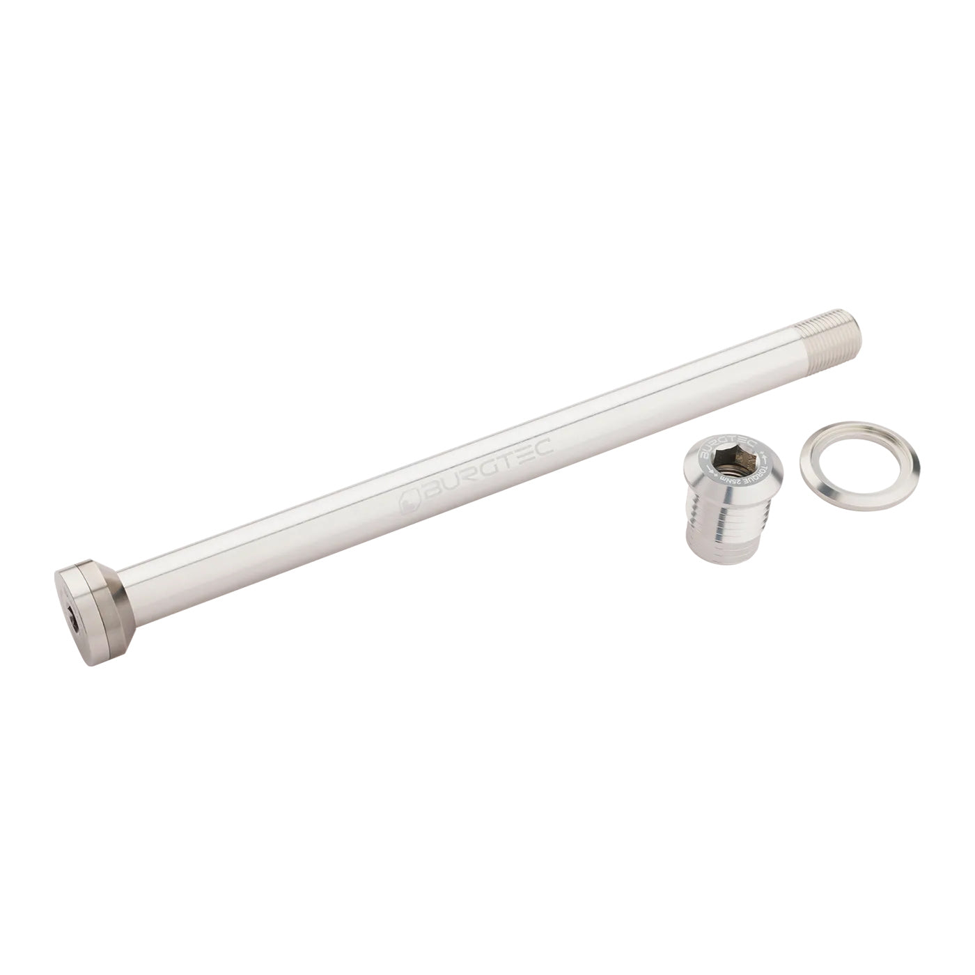 Burgtec Canyon 173mm Rear Axle - Rhodium Silver