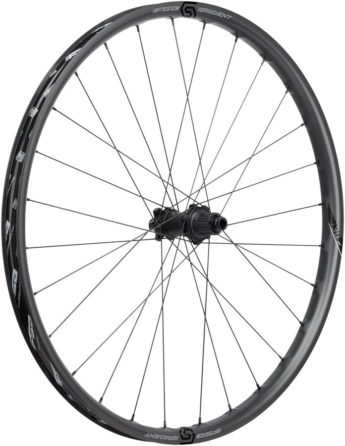 Full Speed Ahead Gradient Carbon i30 Rear Wheel - 27.5" 12 x 148mm 6-Bolt Micro Spline Carbon BLK