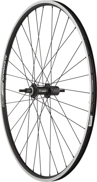 Quality Wheels Value Double Wall Series Rear Wheel - 700 10 x 1 x 135mm Rim Brake HG 10 BLK Clincher 32H