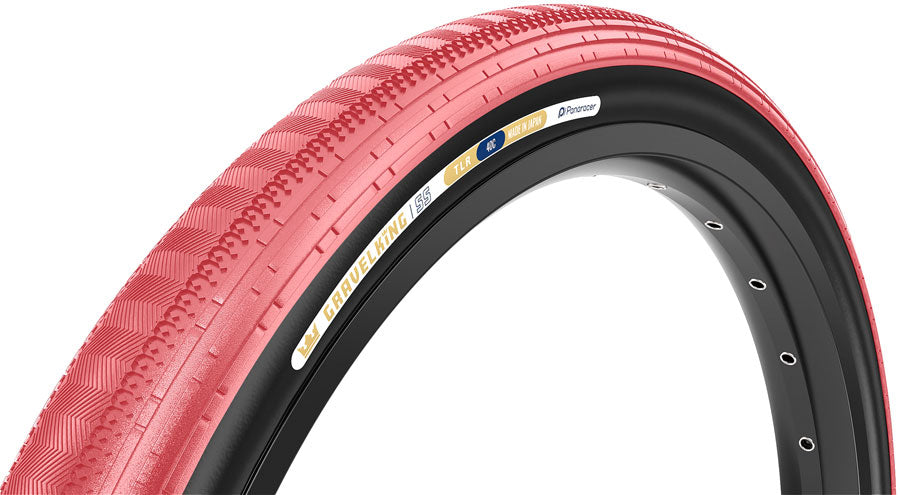 Panaracer GravelKing SS Tire - 700 x 40 Tubeless Folding Sakura/Black