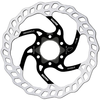 Galfer 160mm Rotor Center Lock 2.0mm Black/Silver