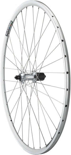 Quality Wheels Tiagra/DA22 Rear Wheel - 700 QR x 130mm Rim Brake HG 11 Road Silver Clincher 32H