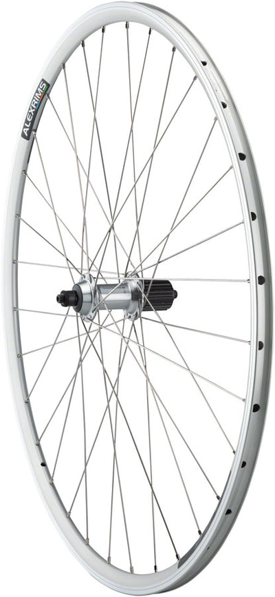 Quality Wheels Tiagra/DA22 Rear Wheel - 700 QR x 130mm Rim Brake HG 11 Road Silver Clincher 32H