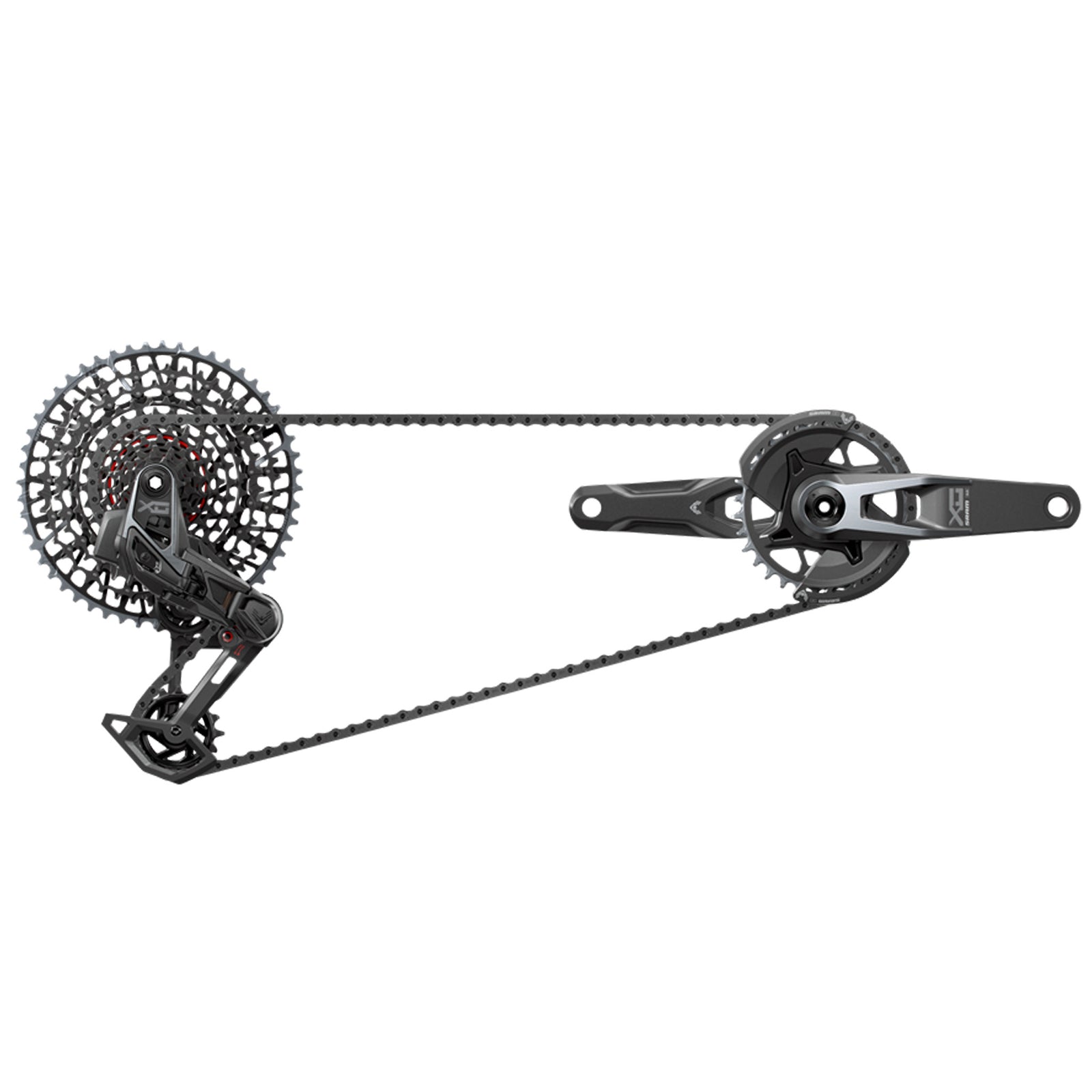 SRAM X0 T-Type Eagle V2 AXS Groupset 175mm Black D2