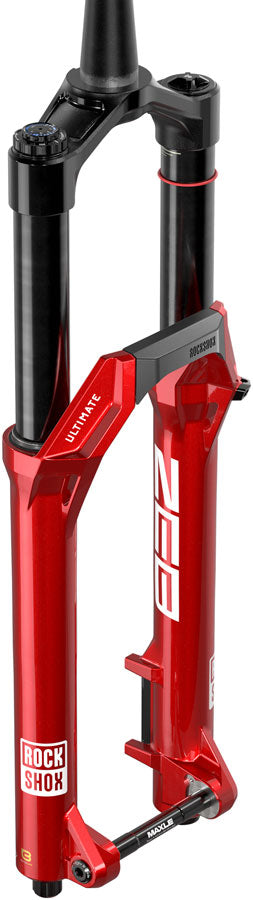 RockShox ZEB Ultimate Charger 3.2 RC2 Suspension Fork - 29" 170mm 15x110mm 44mm Offset Linear XL Air Spring Electric Red B1