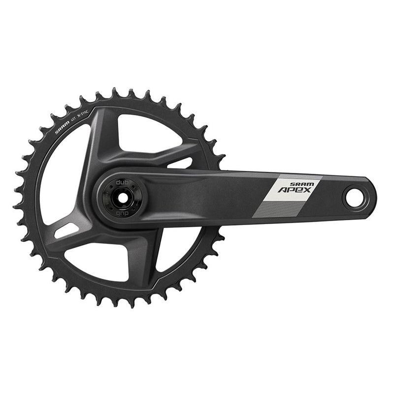 SRAM Apex D1 Crankset Speed: 12 Spindle: 28.99mm BCD: Direct Mount 42 DUB 172.5mm Black Cannondale AI
