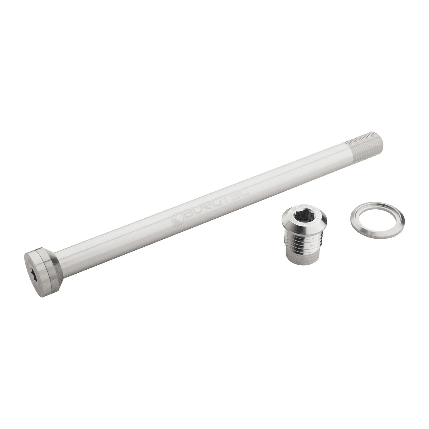 Burgtec Propain 175mm Rear Axle - Rhodium Silver