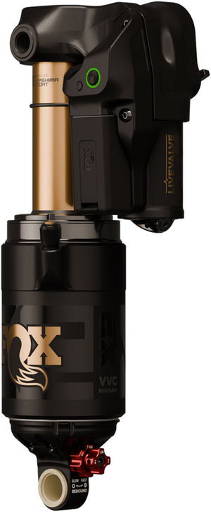 FOX FLOAT X2 Live Valve Neo Factory Rear Shock - Trunnion Metric 225 x 75 mm 6cc Spacer Kashima Coat