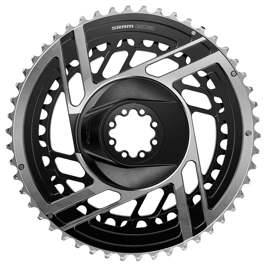 SRAM RED 2x Chainring Kit - 48/35t 2x12-Speed 8-Bolt Direct Mount BLK/Silver E1