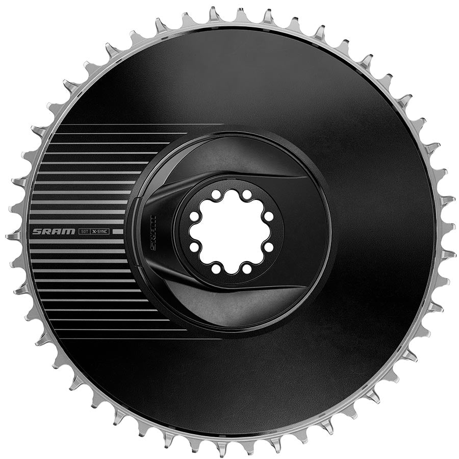 SRAM RED Aero X-Sync Direct Mount Chainring - 50t 12-Speed 8-Bolt Direct Mount 6.5mm Offet BLK E1