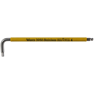 Wera Tool 3950 SPKL Multicolor Stainless L-Key 4mm