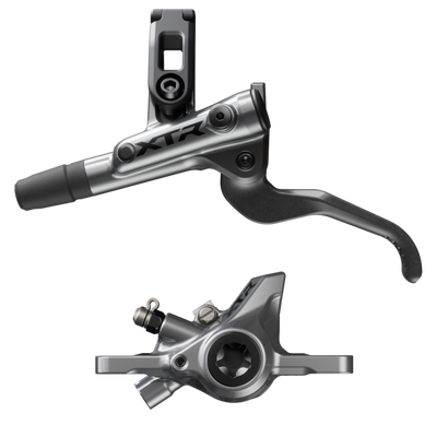 Shimano XTR M9200 XC Disc Brake Lever - Left/Front  Post Mount 2-Piston Caliper SM-BH90-SS Hose Metal Pads Gray