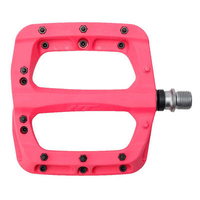 HT Components PA03A Nano P Platform Pedals Body: Nylon Spindle: Cr-Mo 9/16'' Pink Pair
