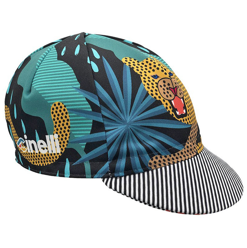 Cinelli Cycling Cap Ziruffo Art Sharp Teeth Black/Blue