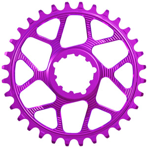 Works Components Round Chainring SRAM 3-Bolt 34T Boost 3mm Purple