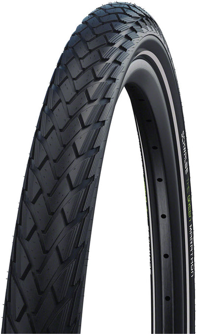Schwalbe Green Marathon Tire - 700 x 55 Clincher Wire BLK/Reflective Performance Line GreenGuard Addix