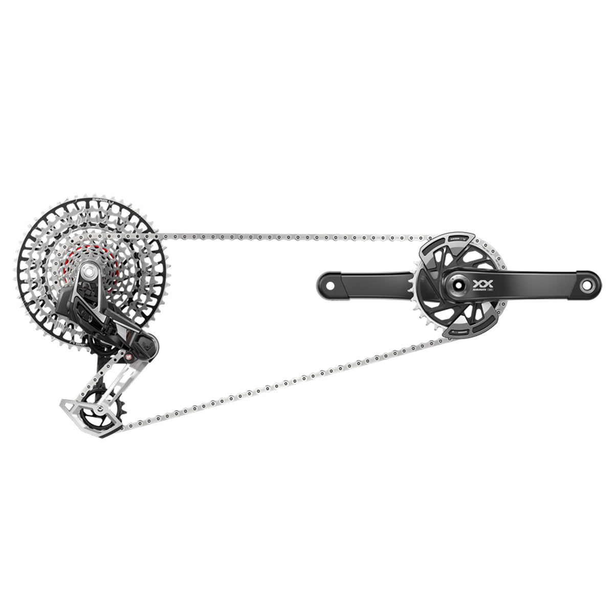 SRAM XX T-Type Eagle AXS Groupset 170mm Blk D2