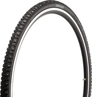 45NRTH Xerxes Tire - 700 x 30 Clincher Wire BLK 33 TPI 140 Carbide Steel Studs