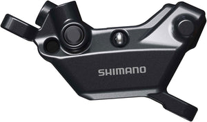 Shimano Deore BR-MT620 Disc Brake Caliper - Front Rear Post Mount 4-Piston Includes D03S-MX Resin Pads BLK
