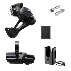 Shimano Deore M6250 Di2 Wireless Upgrade Kit - M6250-SGS Rear Derailleur, M6250-R Shifter, Battery, Charger, Quick Link