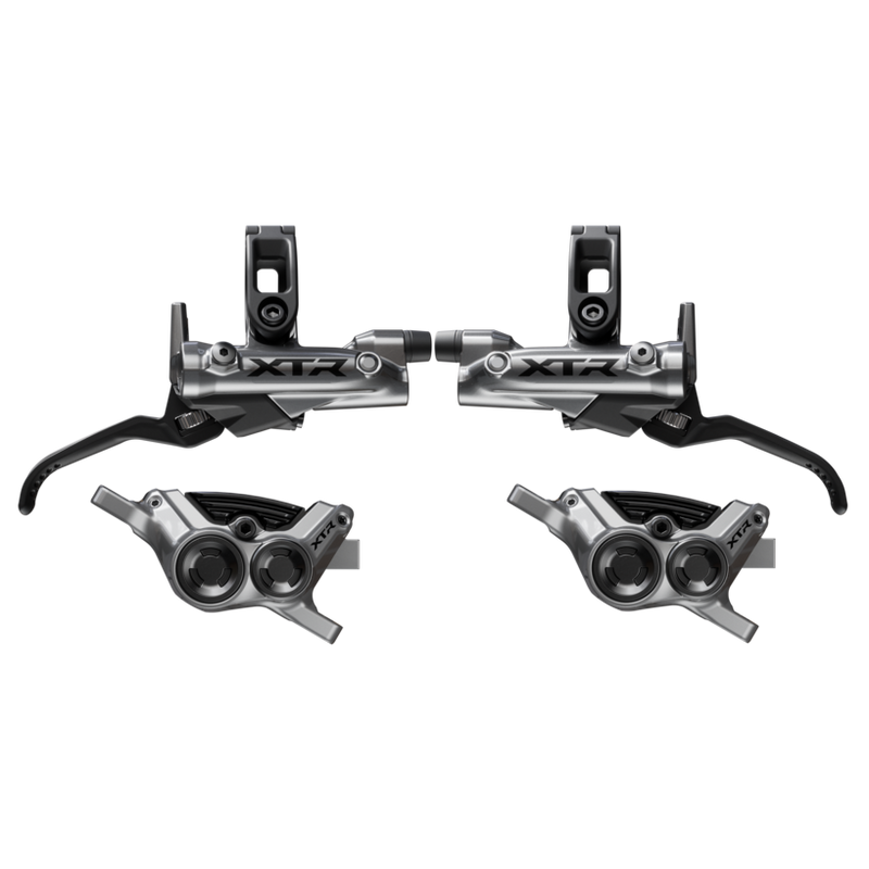 Shimano XTR M9220 Enduro Disc Brake Upgrade Kit - Right and Left BL-M9220 Levers Post Mount Front and Rear BR-M9220 4-Piston Calipers