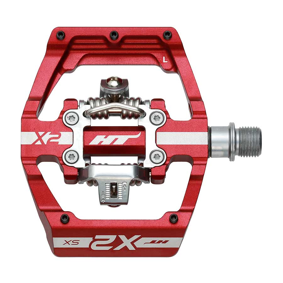 HT Components X2-SX BMX-SX Pedals Body: Aluminum Spindle: Cr-Mo 9/16 Red Pair