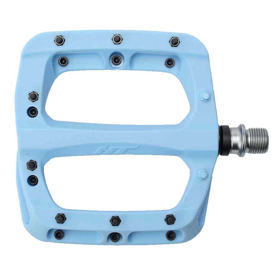 HT Components PA03A Nano P Platform Pedals Body: Nylon Spindle: Cr-Mo 9/16 Blue Pair