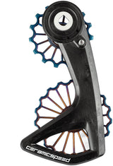 CeramicSpeed OSPW RS Pulley Wheel System SRAM Red D1/E1 Force D1 AXS - Coated Races 3D Ti Pulley Carbon Cage Oil Slick PVD v2