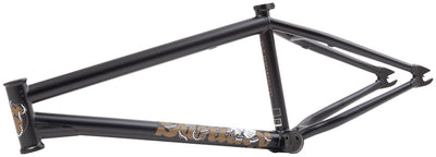 Sunday Darkwave BMX Frame - 21" TT Matte Black/Gold Decal