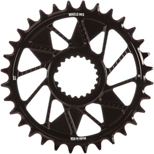 Wheels Manufacturing Direct Mount Chainring - 32t Shimano Direct Mount 1.5mm Inboard Offset HG+ Chain Compatible BLK
