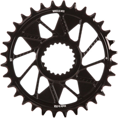 Wheels Manufacturing Direct Mount Chainring - 32t Shimano Direct Mount 1.5mm Inboard Offset HG+ Chain Compatible BLK