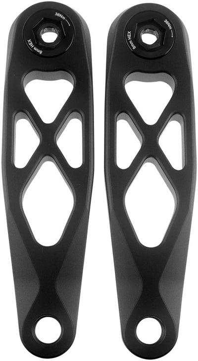 5DEV R-SPEC ETOR eBike Crankset - 165mm 7075-T651 Aerospace Aluminum For Fazua R60 Motor BLK