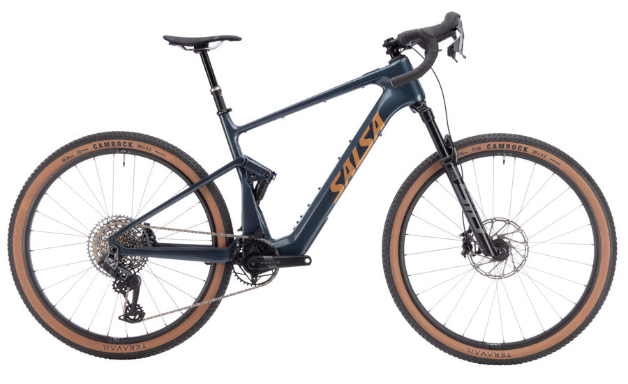 Salsa Wanderosa C Rival GX AXS Transmission Ebike - 29" Carbon Charcoal Medium