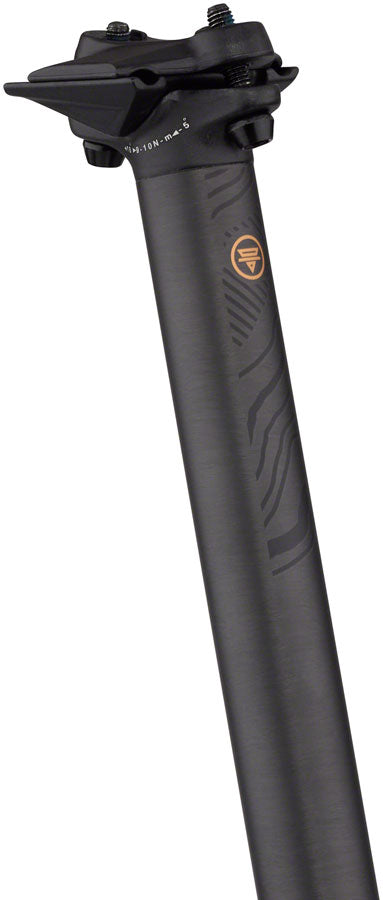 Teravail Stratum Carbon Seatpost - 27.2 x 400mm 0mm Offset Black