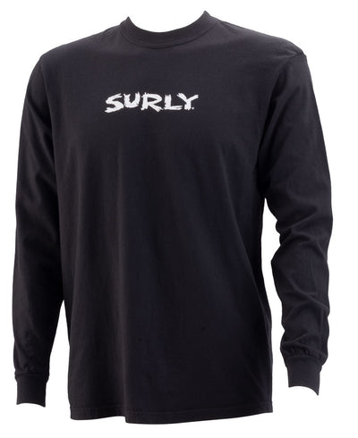 Surly Scratchy Logo Long Sleeve T-Shirt - Unisex Black Small