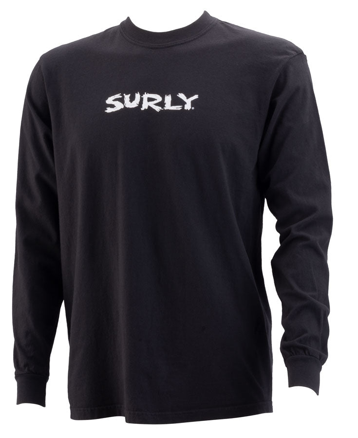 Surly Scratchy Logo Long Sleeve T-Shirt - Unisex Black X-Large
