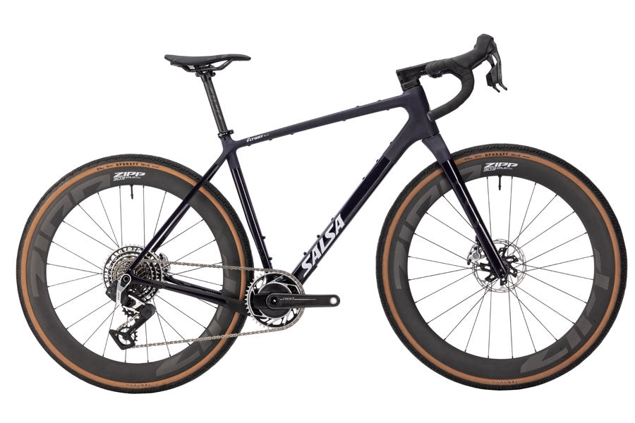 Salsa Flyway C DLX RED XPLR AXS 13 Bike - 700c Carbon Midnight Large