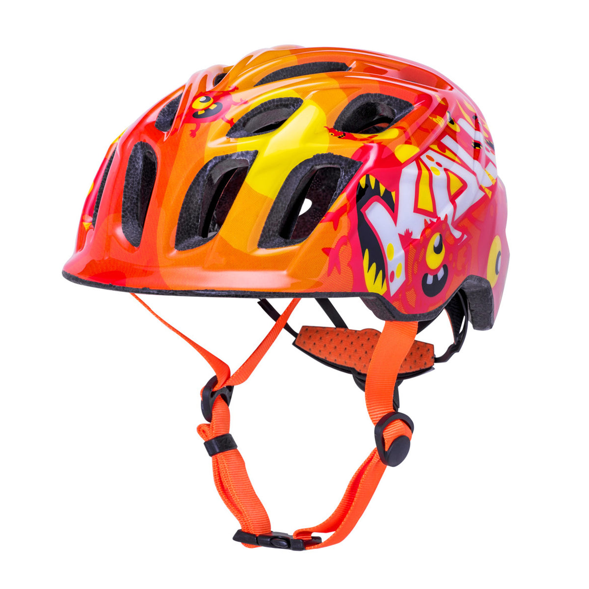 Kali Chakra Child Helmet Small Monsters Orange