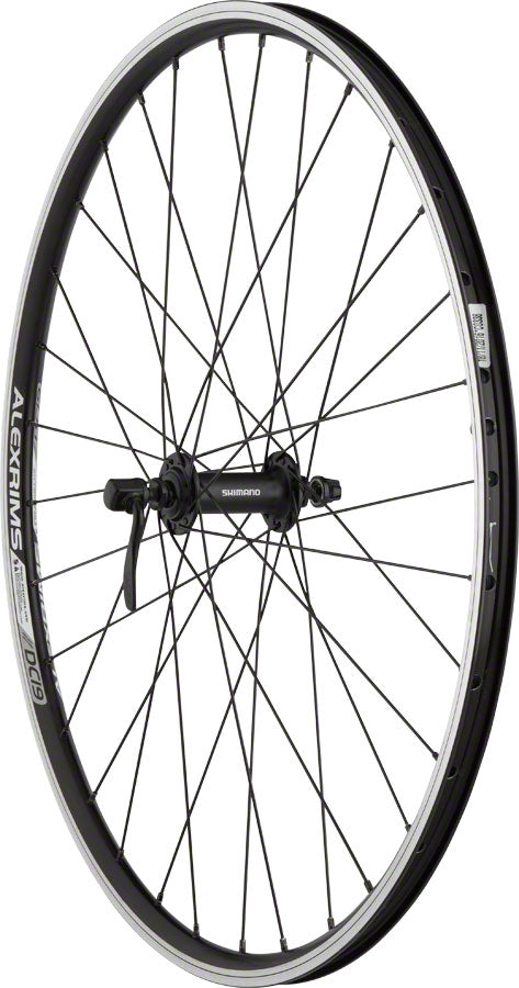 Quality Wheels Value Double Wall Series Front Wheel - 26" QR x 100mm Rim Brake BLK Clincher 32H