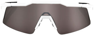 100% Speedcraft SL Sunglasses - Matte White/Hiper Silver Mirror Lens