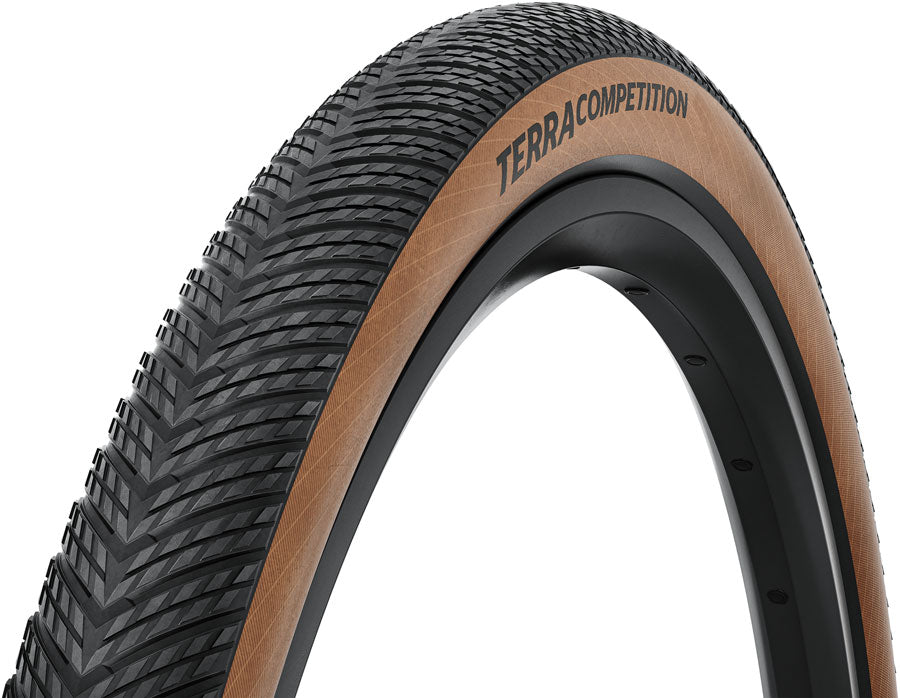 Continental Terra Competition Tire - 700 x 35 Tubeless Folding BLK/Transparent Grip Trail Casing E25