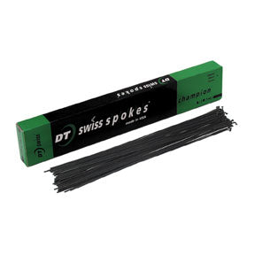 DT Swiss Champion 14g Spoke Black 234mm 100/Count